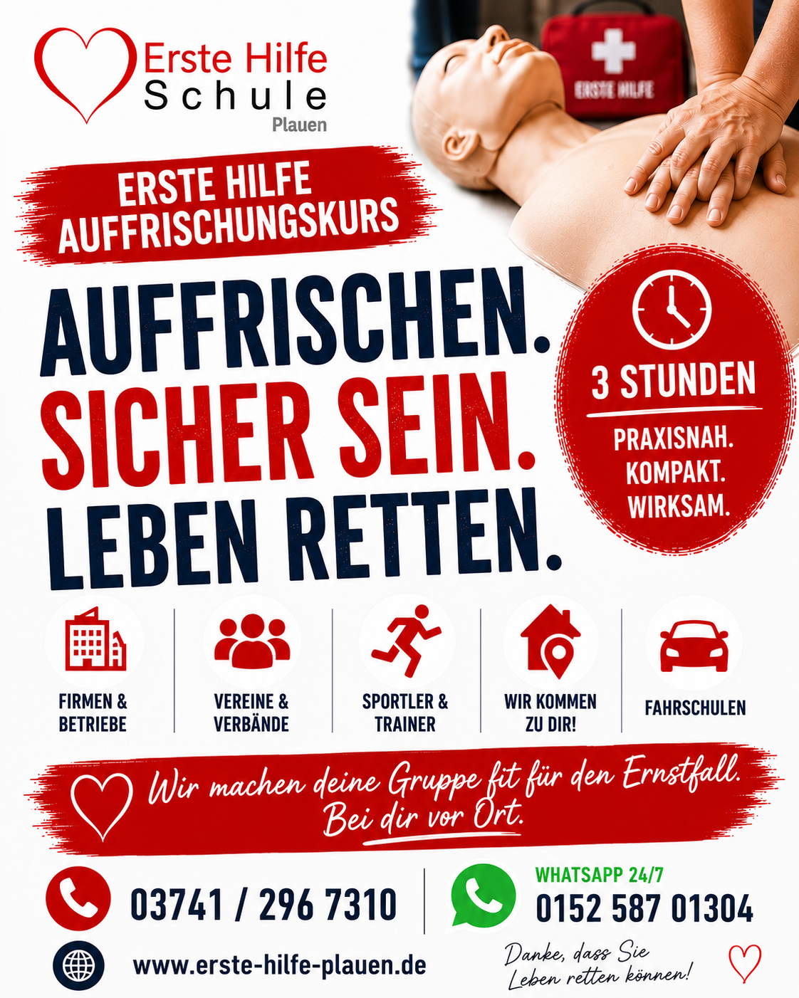 Grafik Erste Hilfe Auffrischung